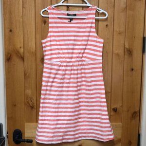 Tommy Bahama Coral & White Striped Sundress Med